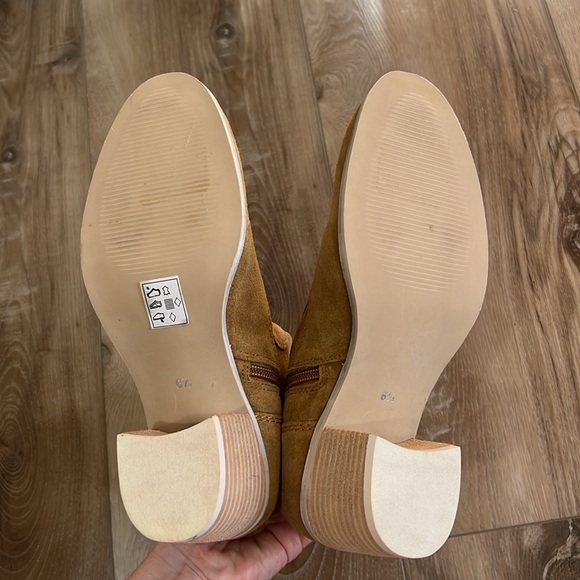 Crevo Leather Ankle Booties in Chestnut - Size 6.5 - Picture 7 of 9